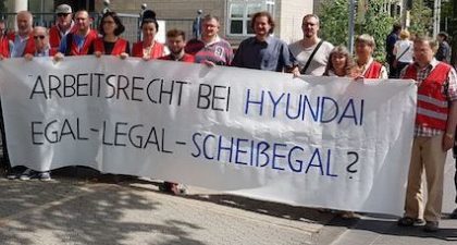 Union Busting bei HYUNDAI: Solidarität zeigen, Betriebsrat stärken